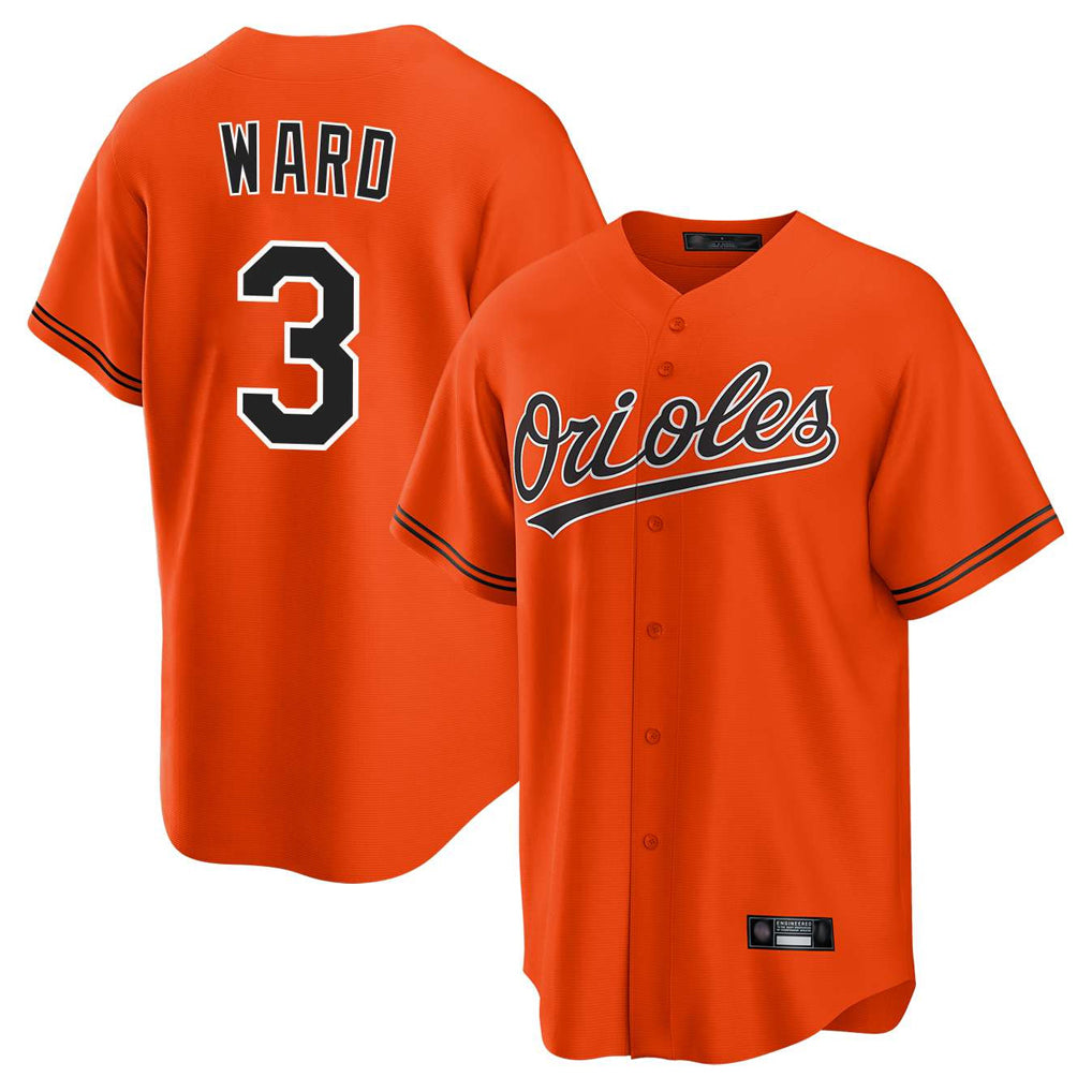 Punc B.Orioles #3 Taylor Ward Player Orange Home Game Stitched Jerseys