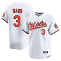 Punc B.Orioles #3 Taylor Ward Player White Limited Home Game Stitched Jerseys