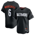 Punc B.Orioles #6 Ryan Mountcastle Player Black City Connect Limited Home Game Stitched Jerseys