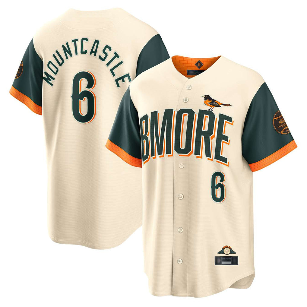 Punc B.Orioles #6 Ryan Mountcastle Player Cream 2026 City Connect Home Game Stitched Jerseys
