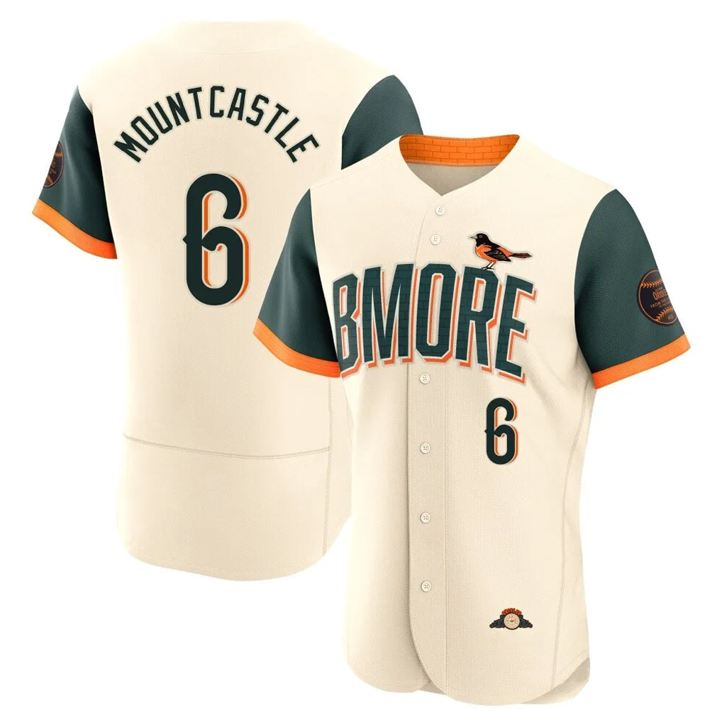 Punc B.Orioles #6 Ryan Mountcastle Player Cream 2026 City Connect Limited Elite Home Game Stitched Jerseys