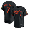 Punc B.Orioles #7 Jackson Holliday Player Black Limited Home Game Stitched Jerseys