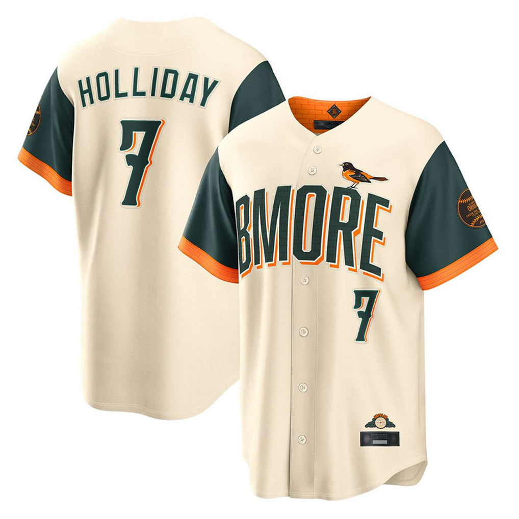 Punc B.Orioles #7 Jackson Holliday Player Cream 2026 City Connect Home Game Stitched Jerseys
