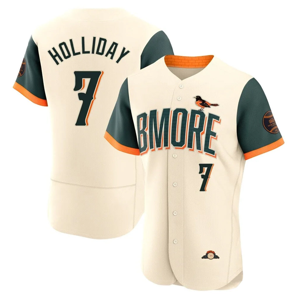 Punc B.Orioles #7 Jackson Holliday Player Cream 2026 City Connect Limited Elite Home Game Stitched Jerseys