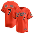 Punc B.Orioles #7 Jackson Holliday Player Orange Limited Home Game Stitched Jerseys