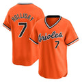 Punc B.Orioles #7 Jackson Holliday Player Orange T-shirt Limited Home Game Stitched Jerseys