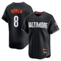 Punc B.Orioles #8 Cal Ripken Player Black City Connect Limited Home Game Stitched Jerseys