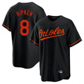 Punc B.Orioles #8 Cal Ripken Player Black Home Game Stitched Jerseys