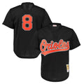 Punc B.Orioles #8 Cal Ripken Player Black Mitchell & Ness 1997 Cooperstown Mesh Game Stitched Jerseys