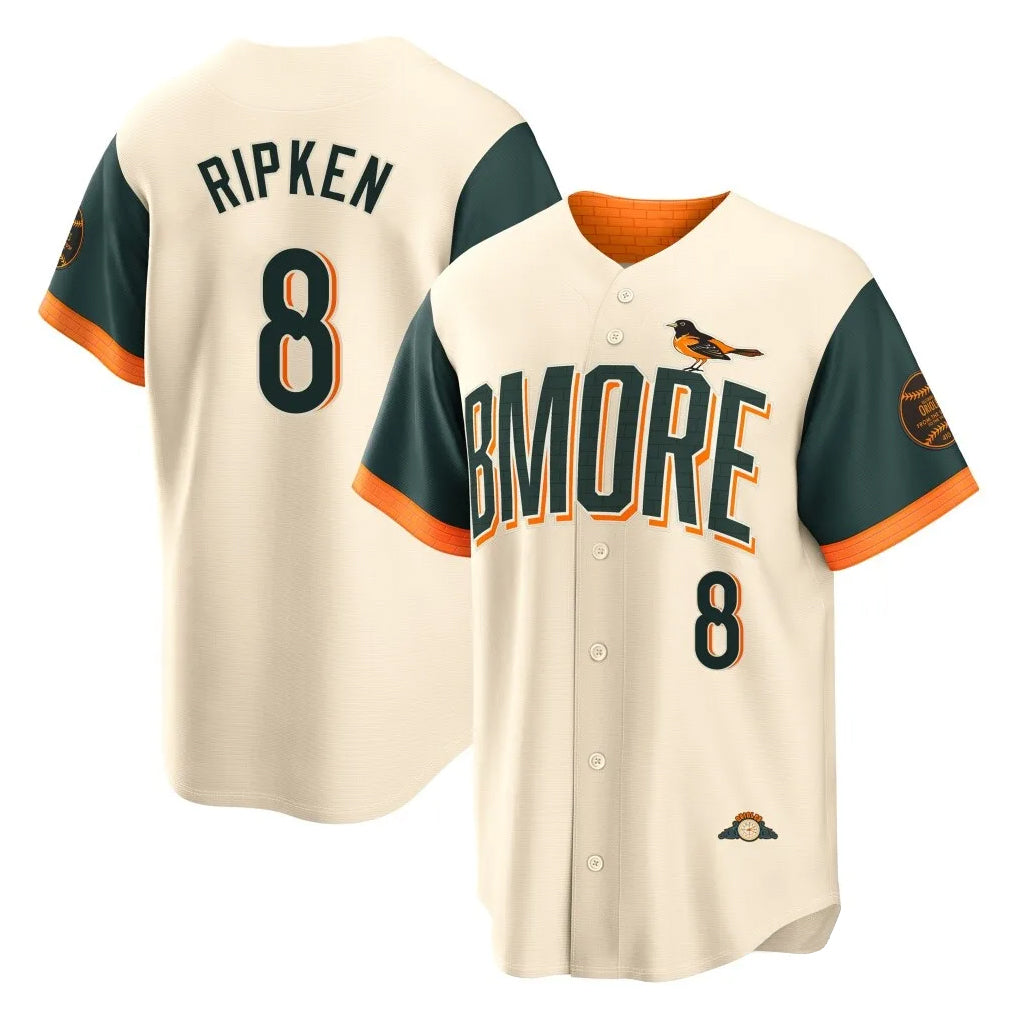 Punc B.Orioles #8 Cal Ripken Player Cream 2026 City Connect Home Game Stitched Jerseys