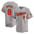 Punc B.Orioles #8 Cal Ripken Player Gray Limited Home Game Stitched Jerseys