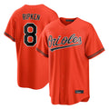 Punc B.Orioles #8 Cal Ripken Player Orange Home Game Stitched Jerseys