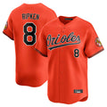 Punc B.Orioles #8 Cal Ripken Player Orange Limited Home Game Stitched Jerseys