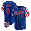 Punc B.Orioles #8 Cal Ripken Player Royal USA 250 Independence Day Vapor Premier Limited Home Game Stitched Jerseys
