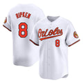 Punc B.Orioles #8 Cal Ripken Player White Limited Home Game Stitched Jerseys