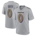 Punc B.Ravens #0 Roquan Smith Player Gray Color Rush Vapor Untouchable Game Stitched Jerseys