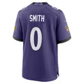 Punc B.Ravens #0 Roquan Smith Purple Team Game Stitched Jerseys