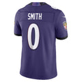 Punc B.Ravens #0 Roquan Smith Purple Vapor F.U.S.E. Sewn Down Limited Stitched Jerseys