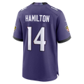 Punc B.Ravens #14 Kyle Hamilton Purple Team Game Stitched Jerseys