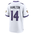 Punc B.Ravens #14 Ravens Kyle Hamilton White Game Stitched Jerseys