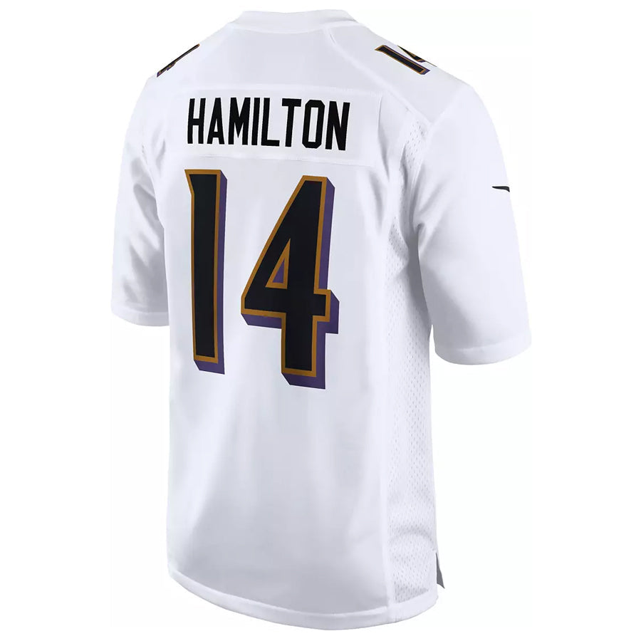 Punc B.Ravens #14 Kyle Hamilton Player Fashion White Game Stitched Jerseys