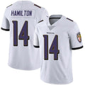 Punc B.Ravens #14 Kyle Hamilton Player White Vapor F.U.S.E. Limited Stitched Jerseys