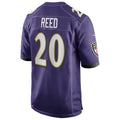 Punc B.Ravens #20 Ed Reed Player Purple Game Home  Stitched Jerseys