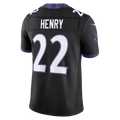Punc B.Ravens #22 Derrick Henry Black Alternate Alternate Vapor F.U.S.E. Stitched Limited Jerseys