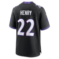 Punc B.Ravens #22 Derrick Henry Black Alternate Game Stitched Jerseys