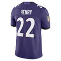 Punc B.Ravens #22 Derrick Henry Player Purple Limited Elite Home Game Stitched Jerseys