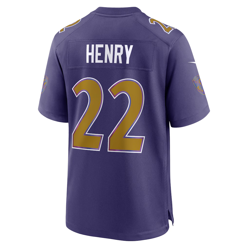 Punc B.Ravens #22 Derrick Henry Purple Alternate Game Stitched Jerseys