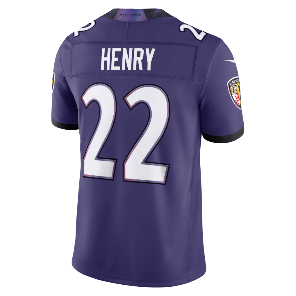 Punc B.Ravens #22 Derrick Henry Purple Team Vapor F.U.S.E. Stitched Limited Jerseys