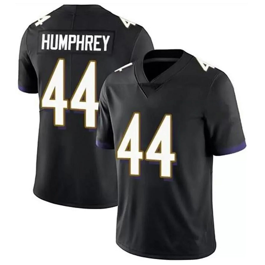 Punc B.Ravens #44 Marlon Humphrey Player Black Limited Home Game Stitched Jerseys