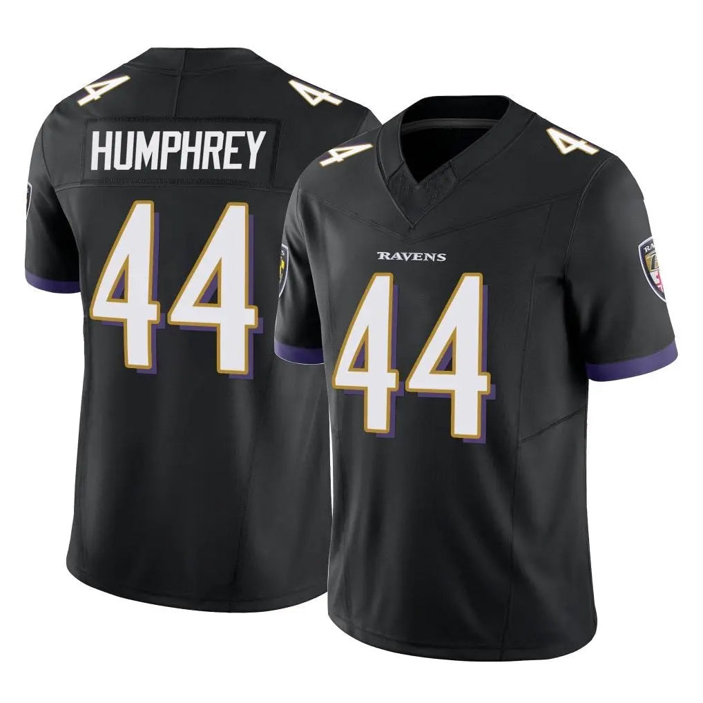 Punc B.Ravens #44 Marlon Humphrey Player Black Vapor F.U.S.E. Limited Home Game Stitched Jerseys