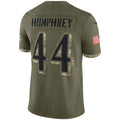 Punc B.Ravens #44 Marlon Humphrey Player Olive Salute To Service Limited Stitched Jerseys