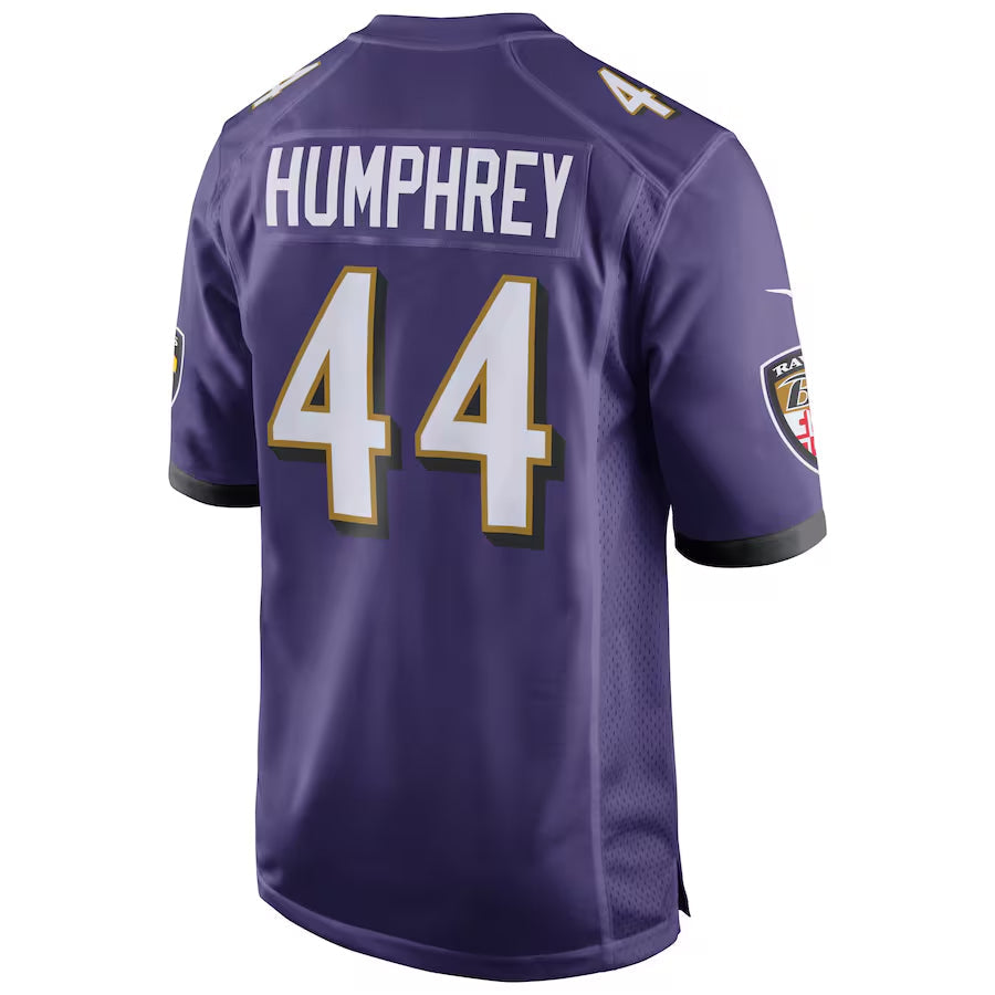Punc B.Ravens #44 Marlon Humphrey Player Purple Alternate Home Game Stitched Jerseys