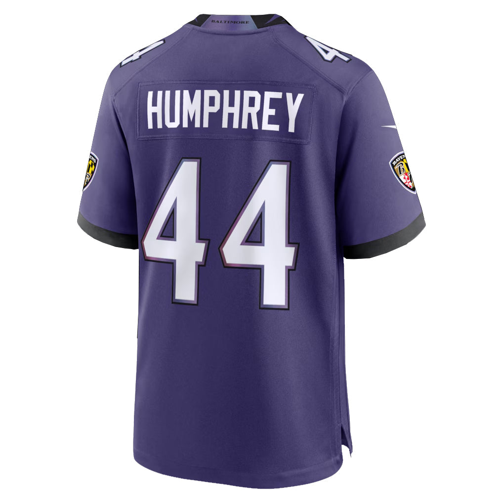 Punc B.Ravens #44 Marlon Humphrey Player Purple Home Game Stitched Jerseys