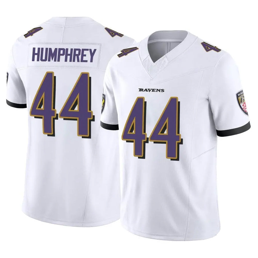Punc B.Ravens #44 Marlon Humphrey Player White Vapor F.U.S.E. Limited Home Game Stitched Jerseys