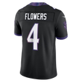 Punc B.Ravens #4 Zay Flowers Black Alternate Alternate Vapor F.U.S.E. Stitched Limited Jerseys