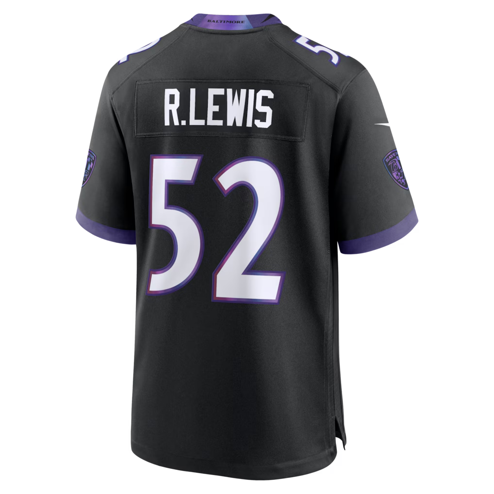 Punc B.Ravens #52 Ray Lewis Black Alternate Retired Player Stitched Jerseys