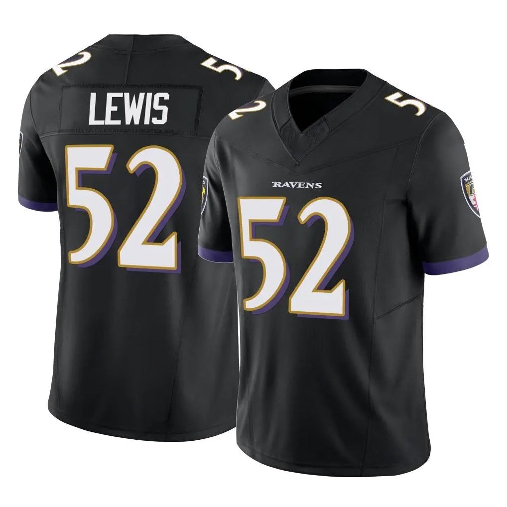 Punc B.Ravens #52 Ray Lewis Player Black Vapor F.U.S.E. Limited Game Stitched Jerseys