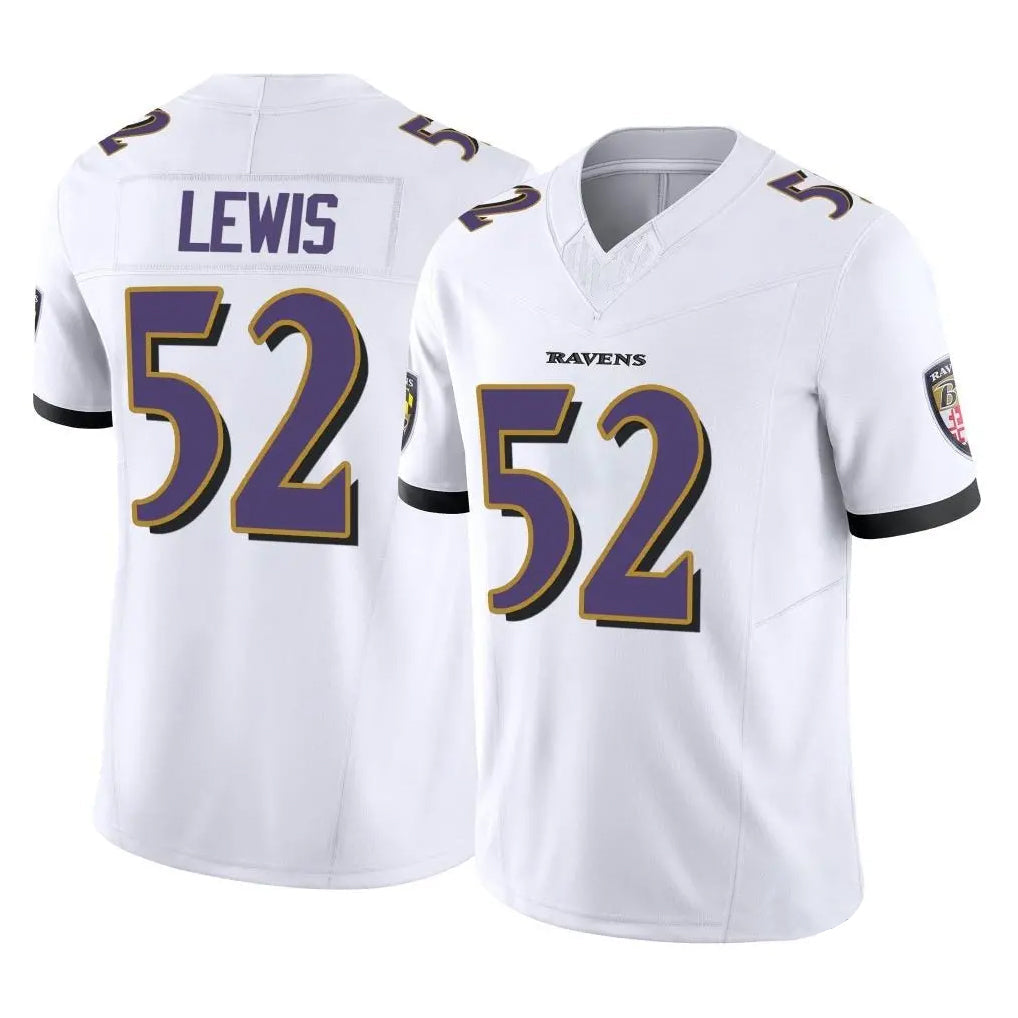 Punc B.Ravens #52 Ray Lewis Player White Vapor F.U.S.E. Limited Game Home Stitched Jerseys