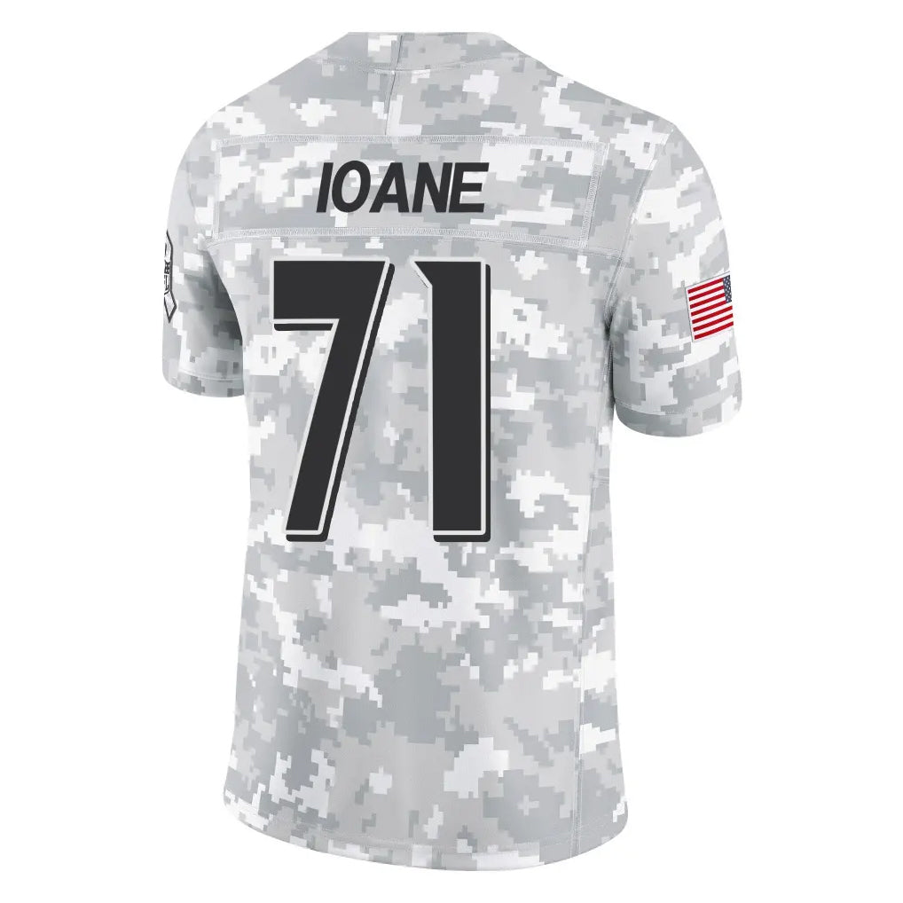 Punc B.Ravens #71 Olaivavega Ioane Player Arctic Camo Salute to Service Limited Stitched Jerseys