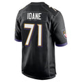 Punc B.Ravens #71 Olaivavega Ioane Player Black Alternate Home Stitched Jerseys