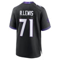 Punc B.Ravens #71 Olaivavega Ioane Player Black Home Game Stitched Jerseys