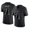 Punc B.Ravens #71 Olaivavega Ioane Player Black RFLCTV Limited Stitched Jerseys