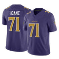 Punc B.Ravens #71 Olaivavega Ioane Player Purple Vapor F.U.S.E. Limited Game Stitched Jerseys