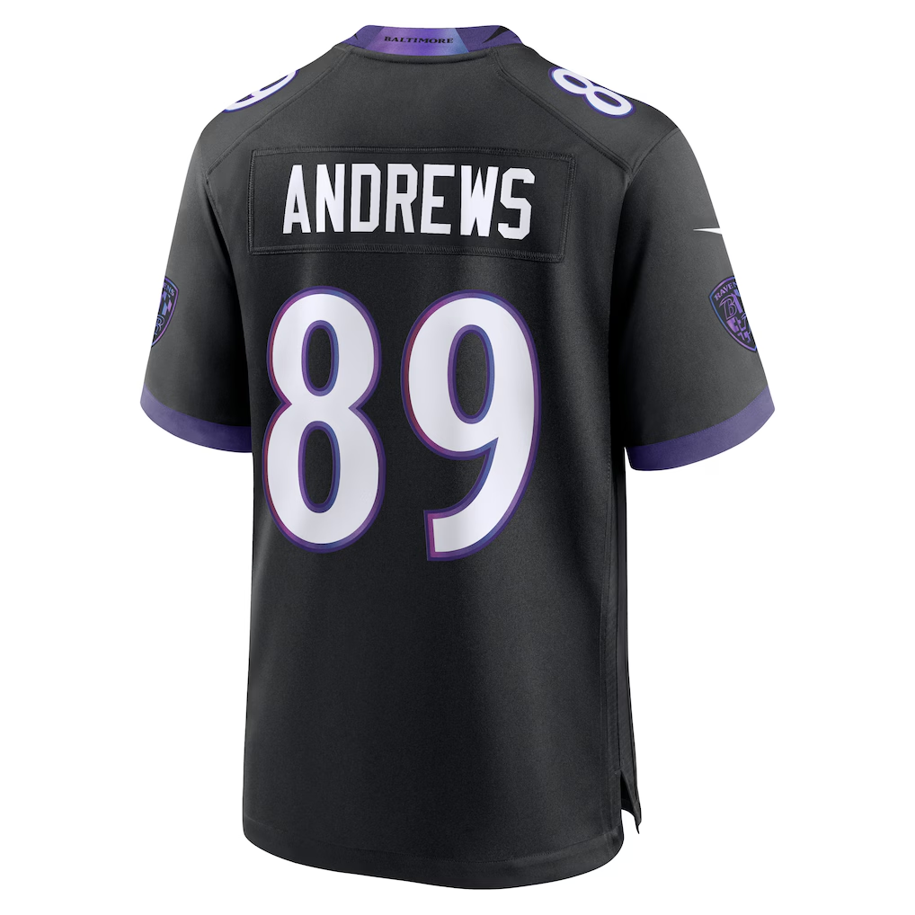 Punc B.Ravens #89 Mark Andrews Black Alternate Stitched Jerseys