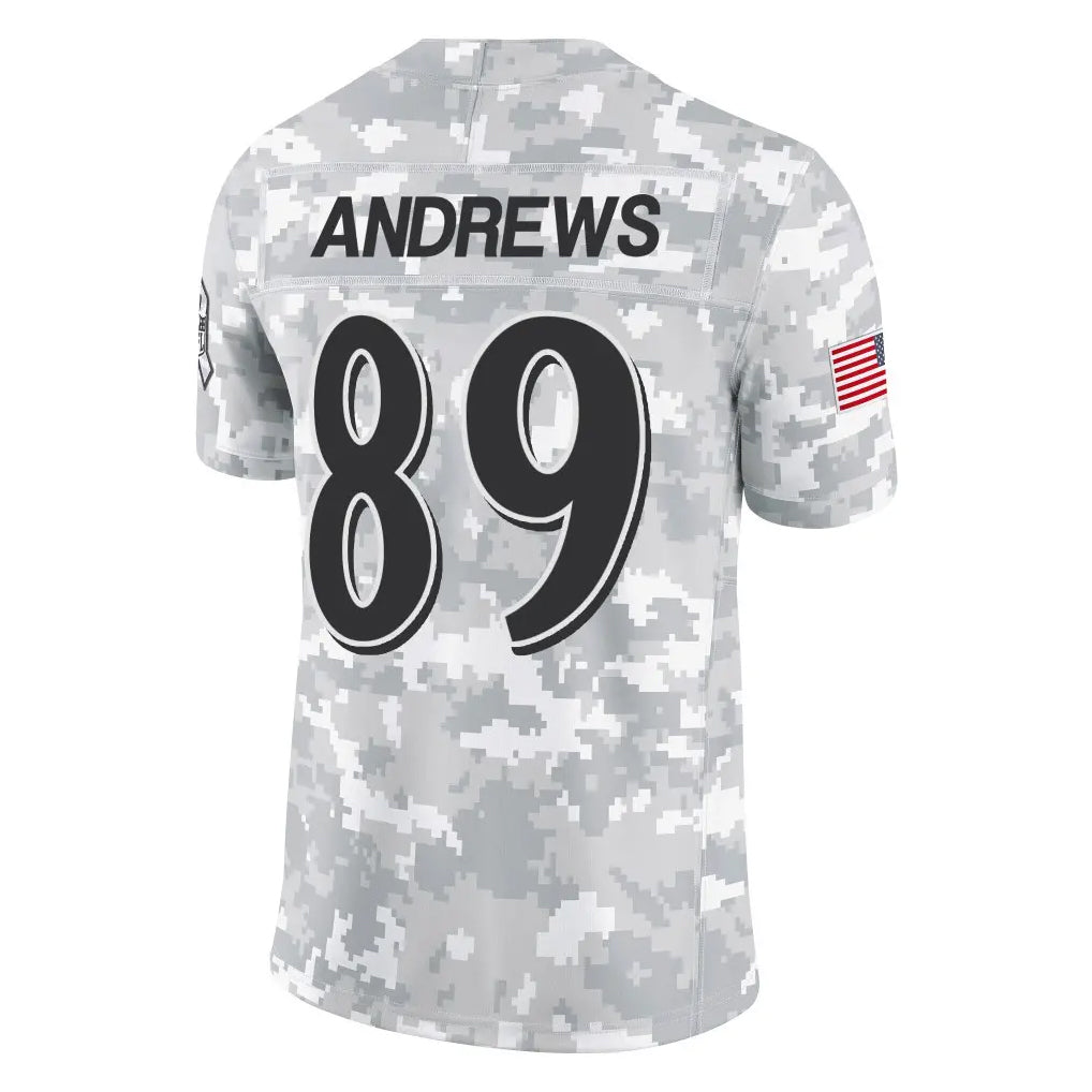 Punc B.Ravens #89 Mark Andrews Player Arctic Camo Salute to Service Limited Stitched Jerseys