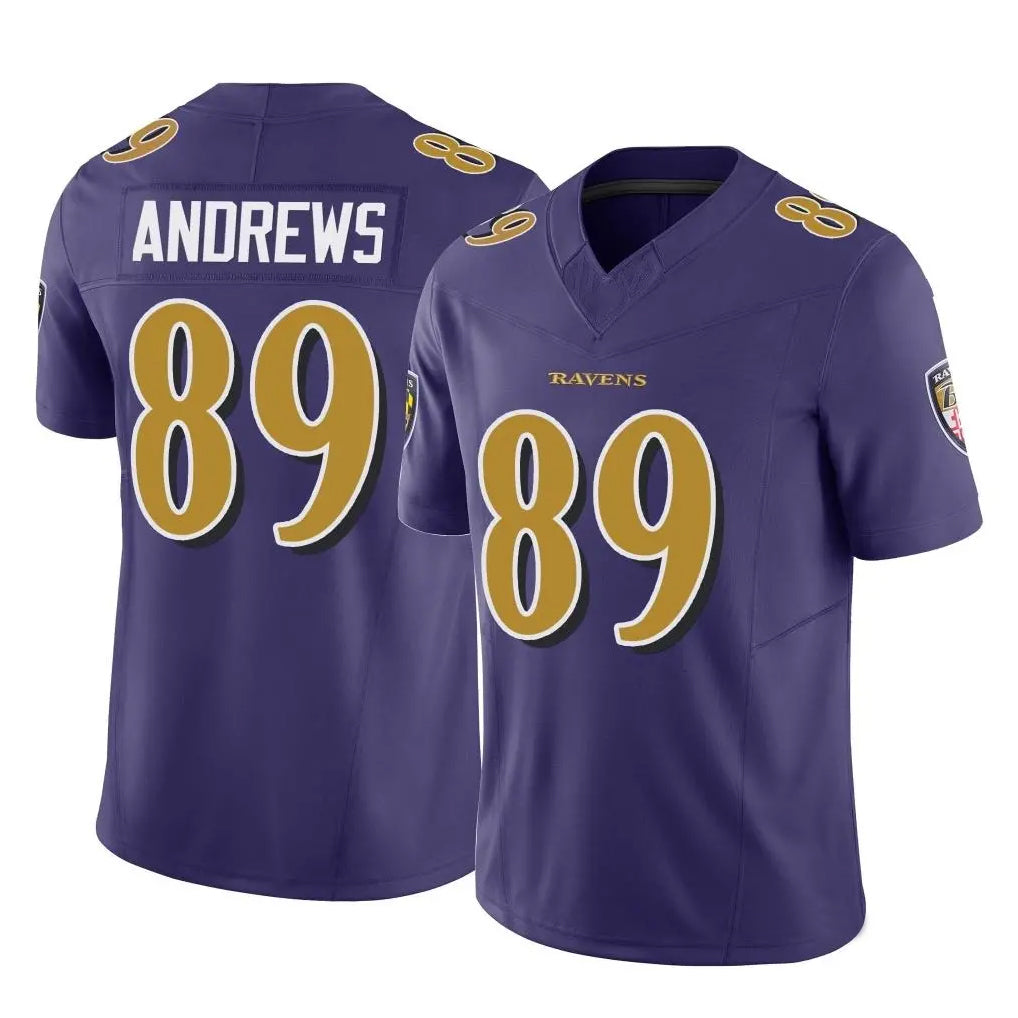 Punc B.Ravens #89 Mark Andrews Player Purple Vapor F.U.S.E. Limited Game Stitched Jerseys